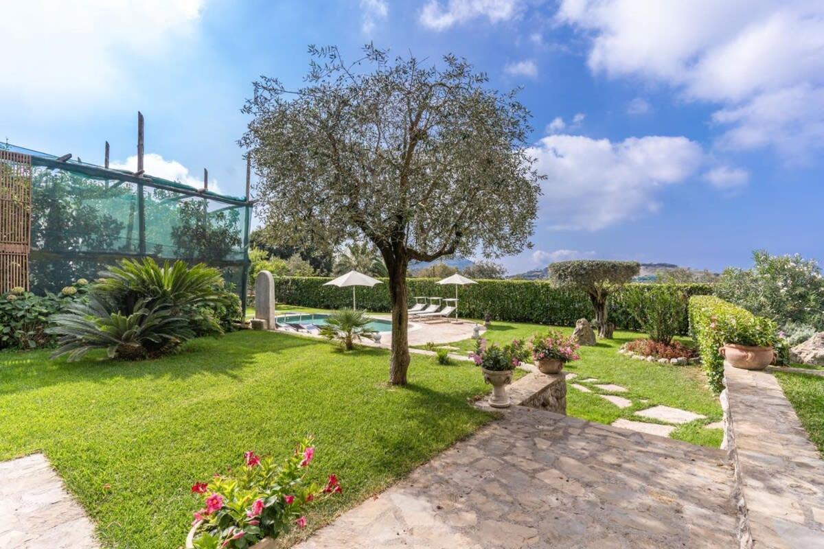 Villa Mimosa Rustic Elegance Views & Pool Massa Lubrense Exteriér fotografie