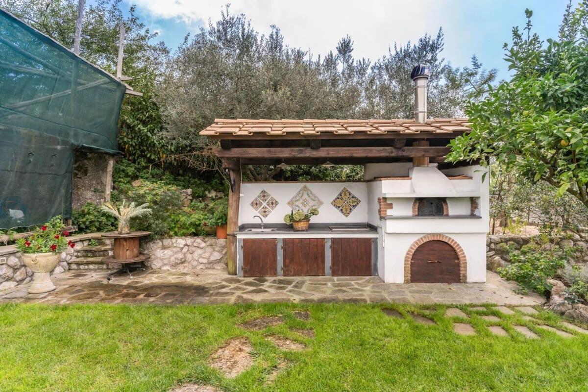 Villa Mimosa Rustic Elegance Views & Pool Massa Lubrense Exteriér fotografie