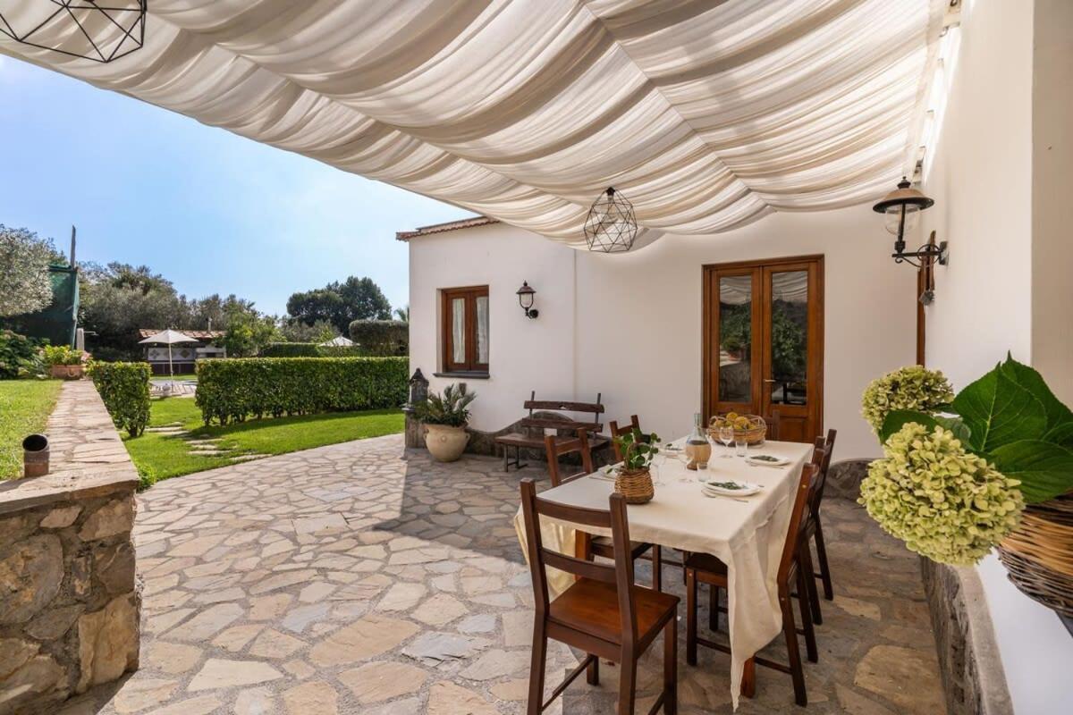 Villa Mimosa Rustic Elegance Views & Pool Massa Lubrense Exteriér fotografie