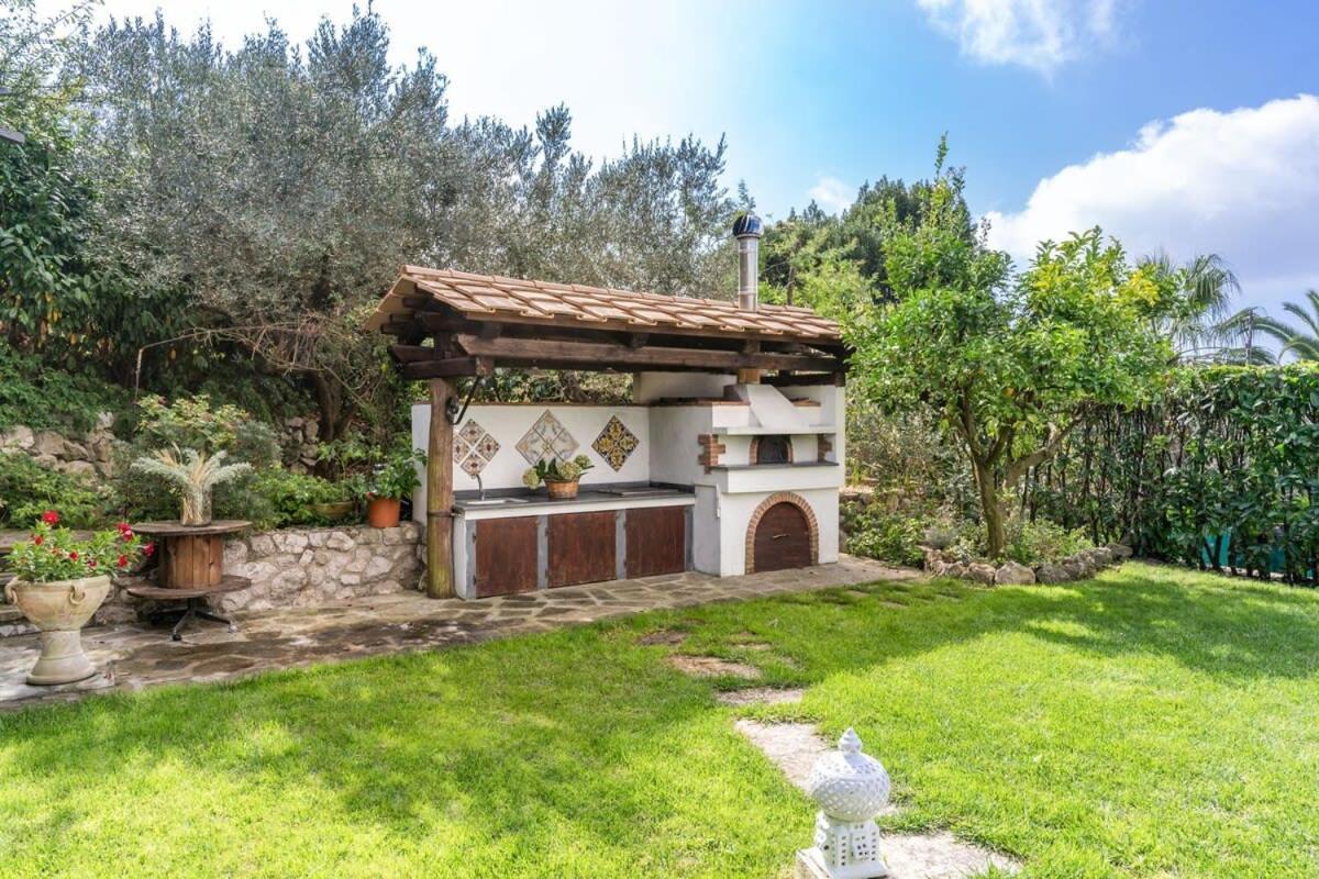 Villa Mimosa Rustic Elegance Views & Pool Massa Lubrense Exteriér fotografie